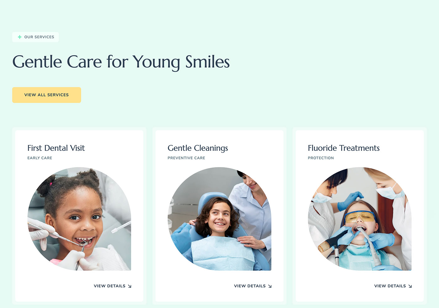 Dental clinic website design for My Smile | Brenham Studio