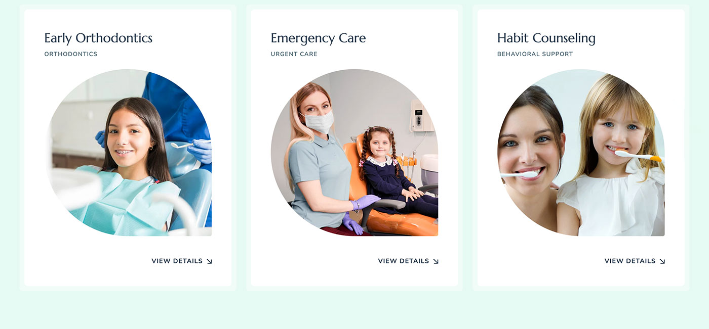 Dental clinic website design for My Smile | Brenham Studio