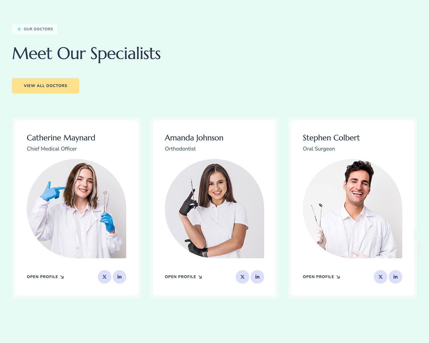 Dental clinic website design for My Smile | Brenham Studio